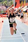Girls under-15s triple jump, North Eastern Champs, Gateshead Stadium. Photo: David T. Hewitson/Sports for All Pics